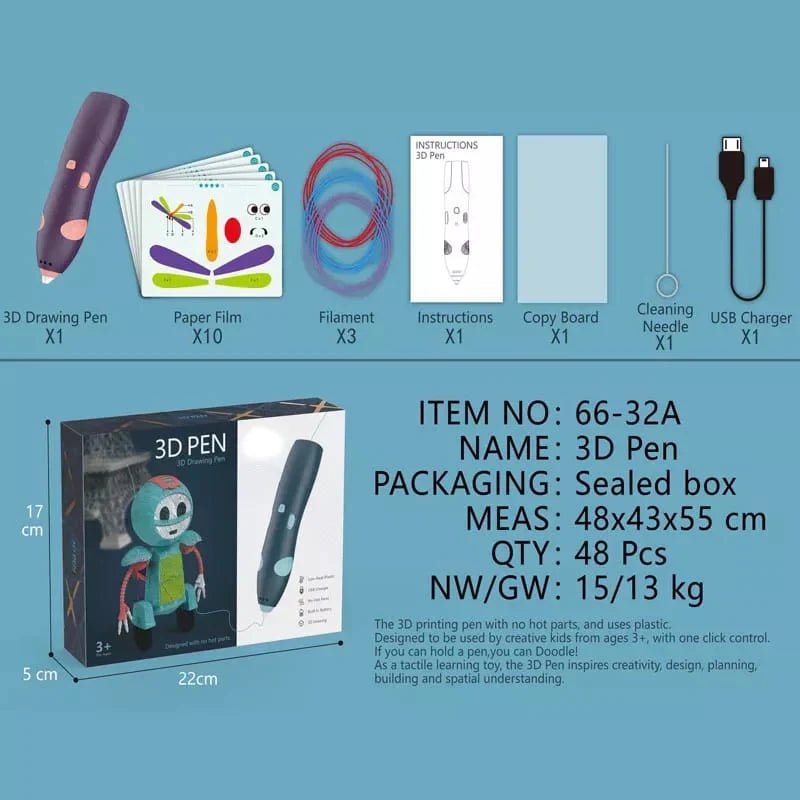 3D Drawing Pen For Kids - Kiddie Land