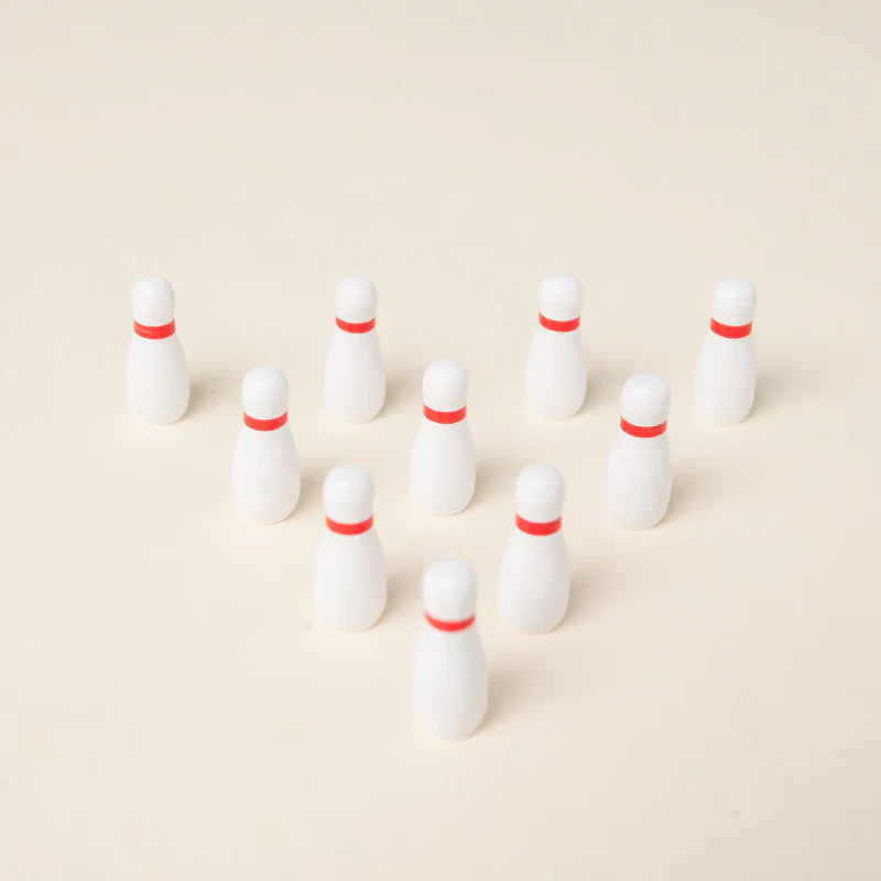Wooden Mini Bowling Spil Game