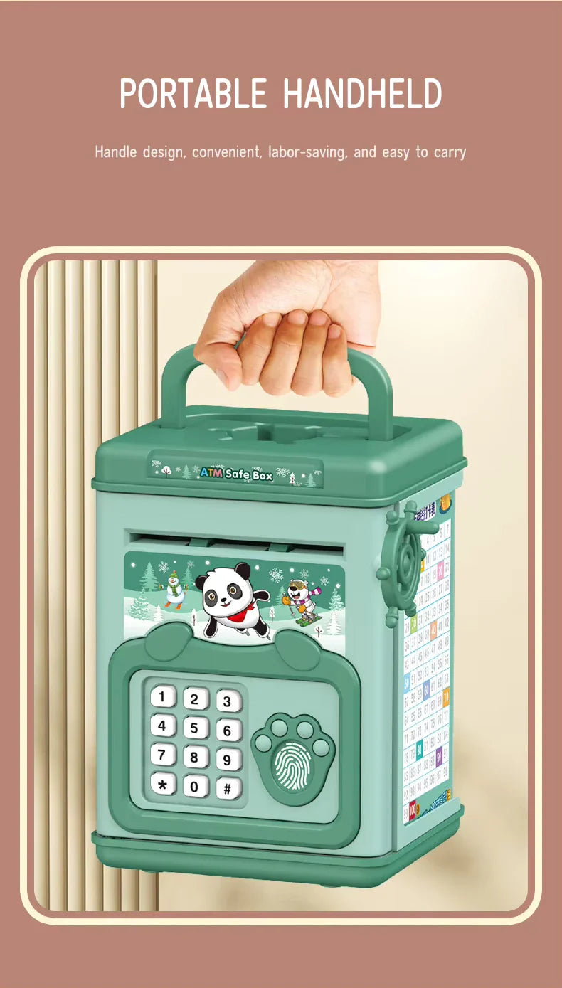 Cute ATM Machine with Fingerprint Password & Music