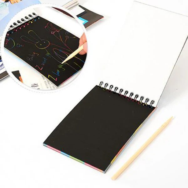 Medium Size Rainbow Scratch Paper Note - Kiddie Land