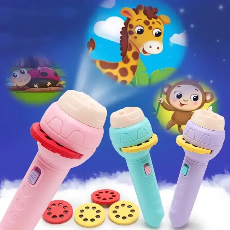 Projection Flashlight for Kids (3 Discs) - Kiddie Land