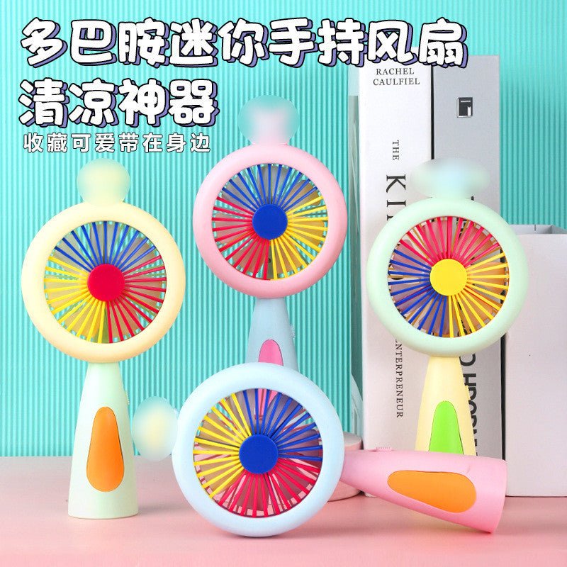 Rechargeable & Portable LED Lighting Mini Fan - Kiddie Land