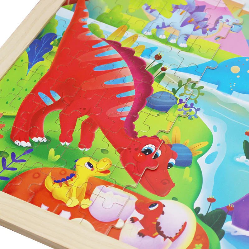 2 in 1 Sketchpad & Puzzle Wooden Board 1877 - Kiddie Land