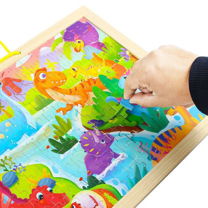 2 in 1 Sketchpad & Puzzle Wooden Board 1877 - Kiddie Land