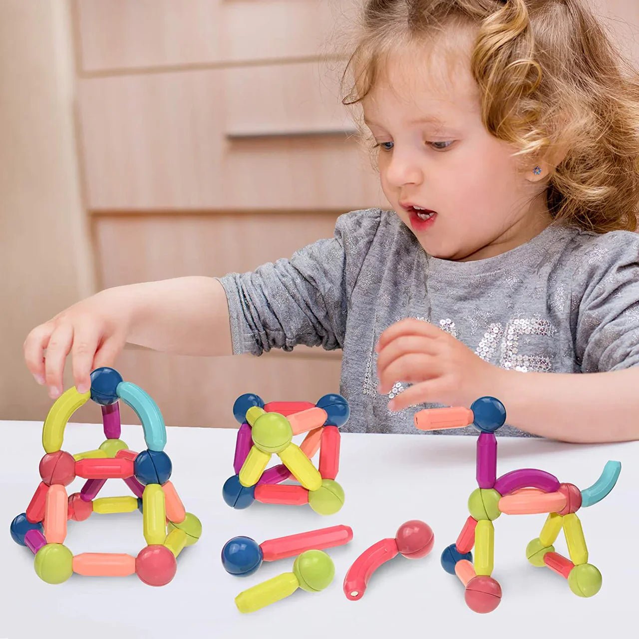 25 PCS DIY 3D Model Magnetic Stick and Ball Construction Set - Kiddie Land