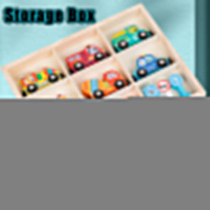 Traffic Magnetic Teaching Vehicle Wooden Train