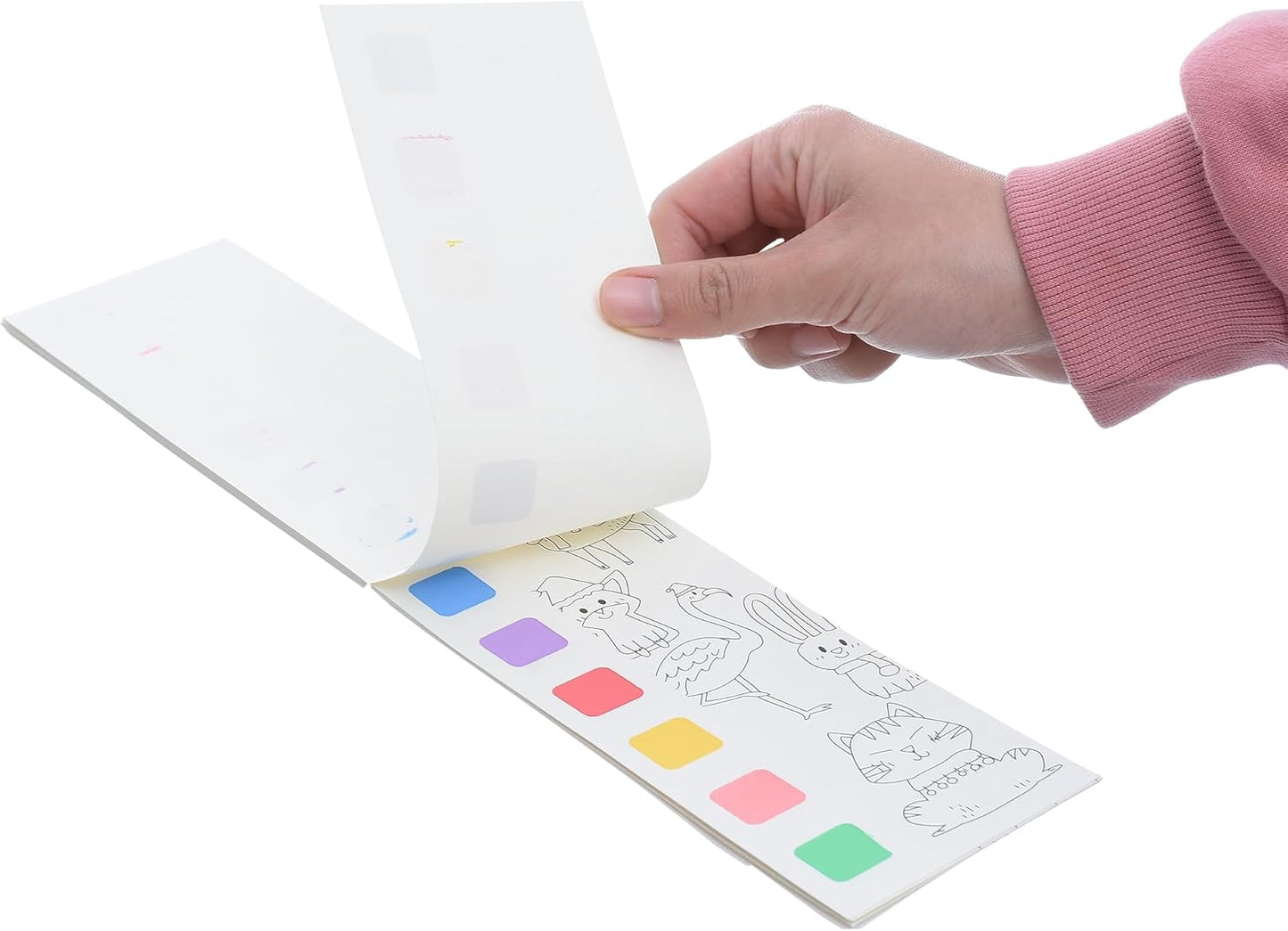 Water Painting Book 12 Pages with Paint Brush