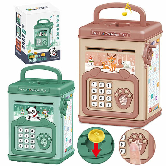 Cute ATM Machine with Fingerprint Password & Music