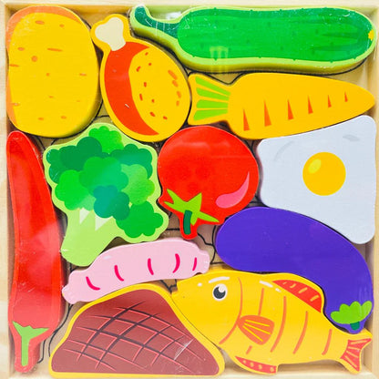 Cartoon Animal Car Wooden Peg Puzzles Board Educational Toy