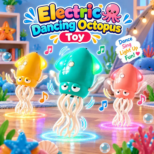 Electric Crawling Octopus Toy With Lights & Music