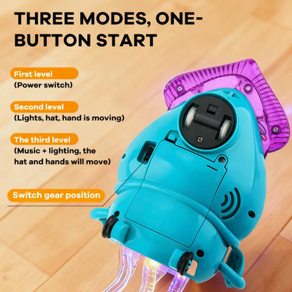 Electric Crawling Octopus Toy With Lights & Music