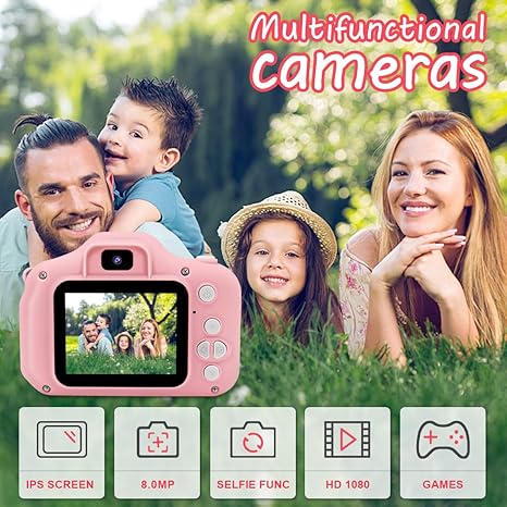 Kids Camera 1080P HD – Best Digital Camera Toy for Toddlers with LCD Display