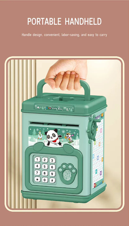 Cute ATM Machine with Fingerprint Password & Music