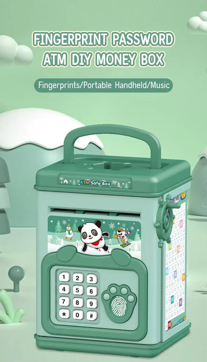 Cute ATM Machine with Fingerprint Password & Music
