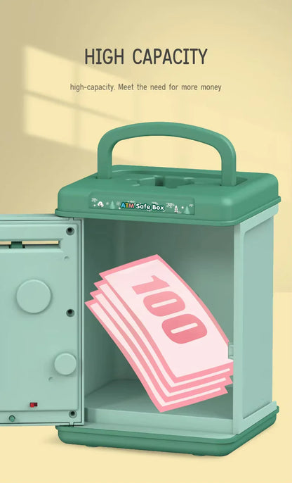 Cute ATM Machine with Fingerprint Password & Music