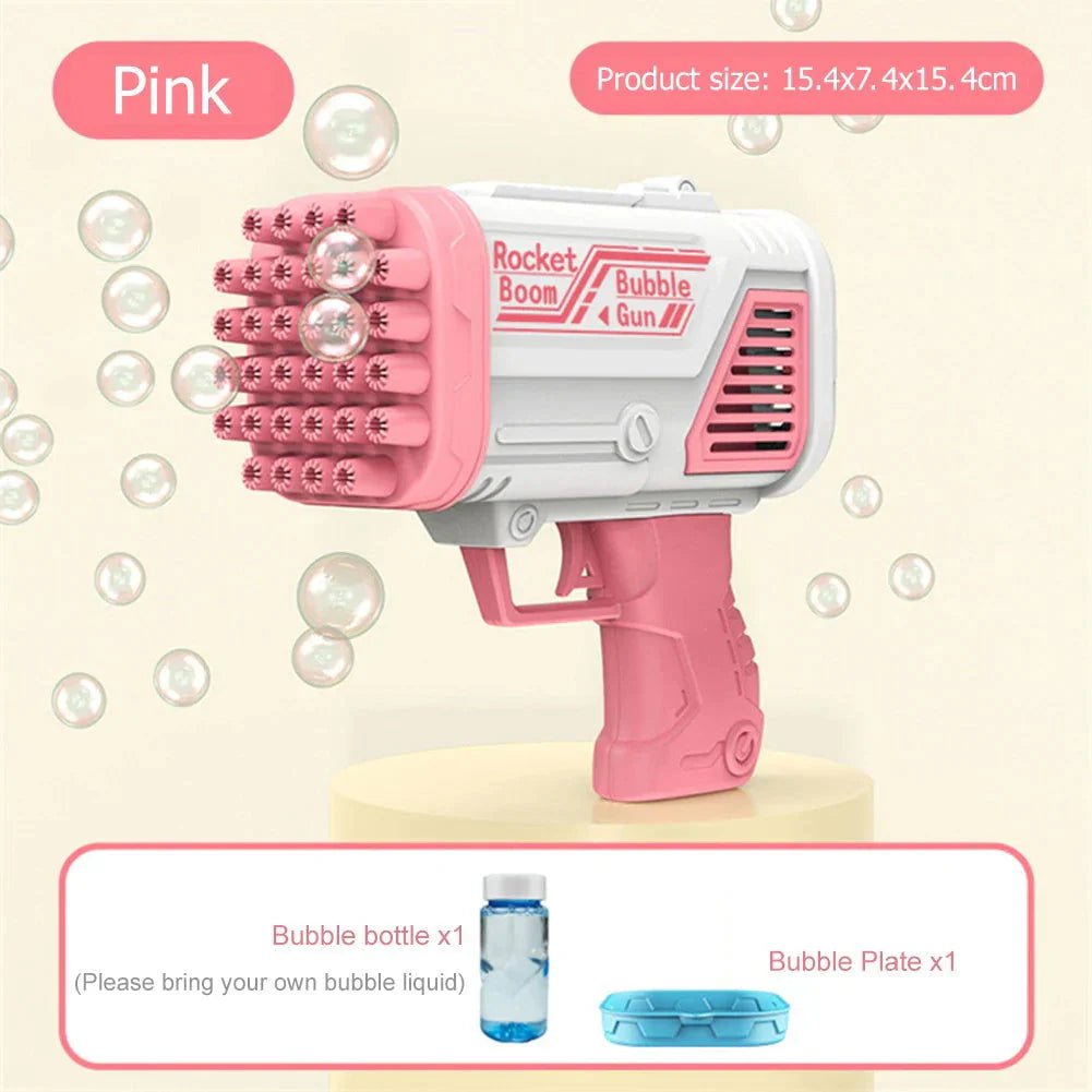Bubble Machine Gun 32 Holes Blaster For Kids - Kiddie Land