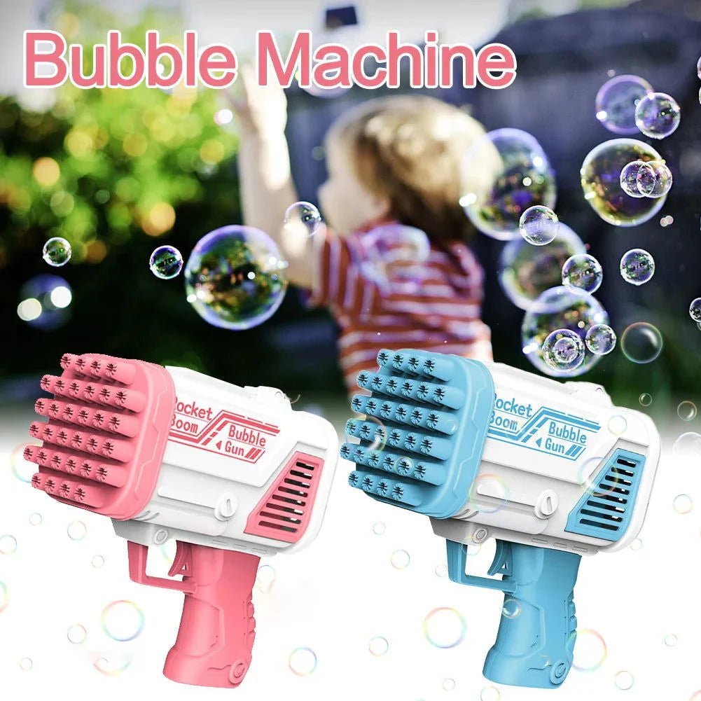 Bubble Machine Gun 32 Holes Blaster For Kids - Kiddie Land