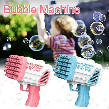 Bubble Machine Gun 32 Holes Blaster For Kids - Kiddie Land