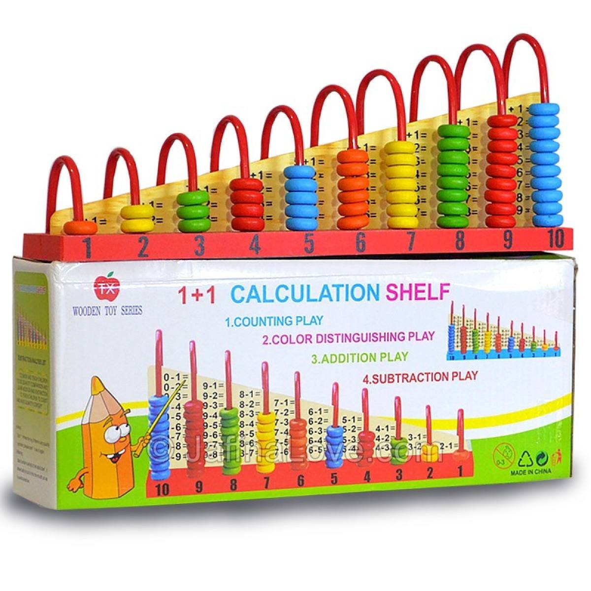 Calculation Shelf - Abacus for Math Skills - Montessori - Kiddie Land
