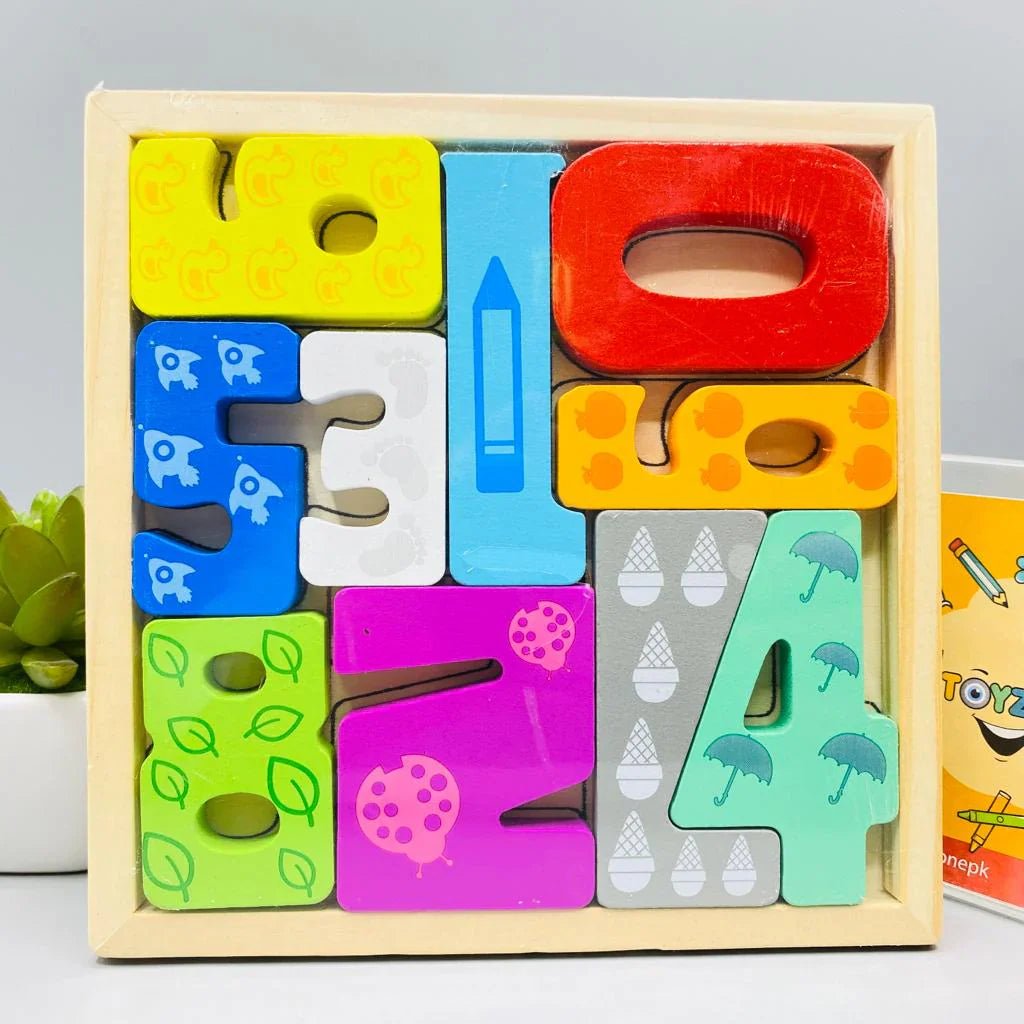 Cartoon Animal Car Wooden Peg Puzzles Board Educational Toy - Kiddie Land