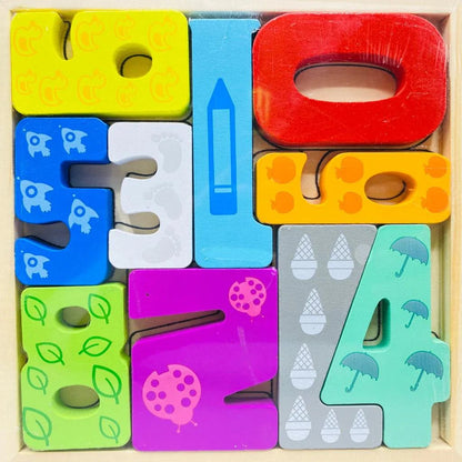Cartoon Animal Car Wooden Peg Puzzles Board Educational Toy - Kiddie Land