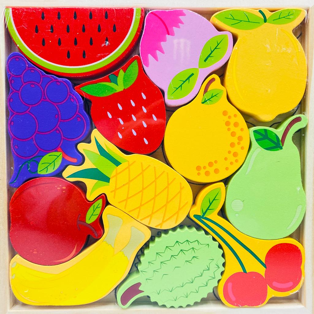 Cartoon Animal Car Wooden Peg Puzzles Board Educational Toy - Kiddie Land