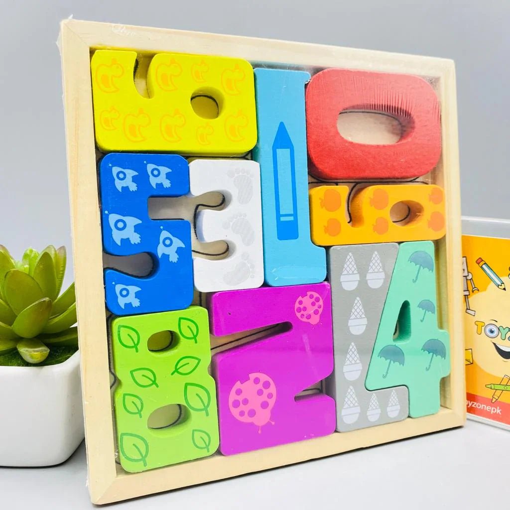 Cartoon Animal Car Wooden Peg Puzzles Board Educational Toy - Kiddie Land