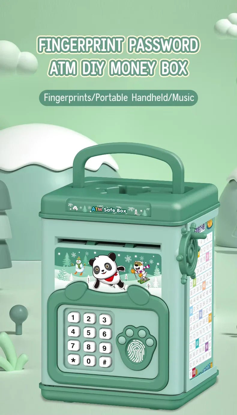 Cute ATM Machine with Fingerprint Password & Music - Kiddie Land