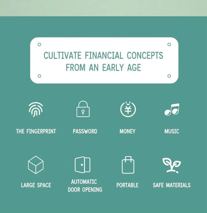 Cute ATM Machine with Fingerprint Password & Music - Kiddie Land