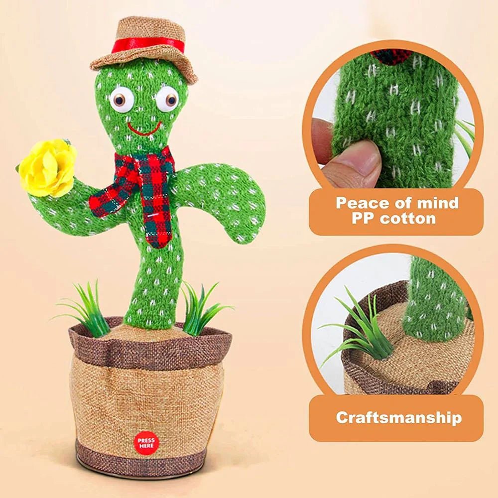 Cute Dancing and Talking Cactus Toy - Kiddie Land
