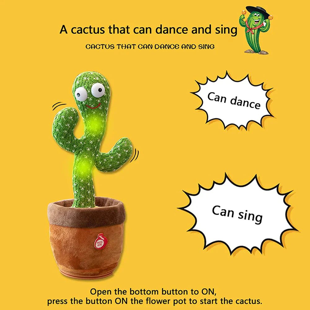 Cute Dancing and Talking Cactus Toy - Kiddie Land
