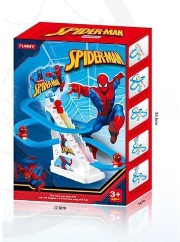 Electric Spider - man Slide Racing Track Set With Lights & Music - Kiddie Land