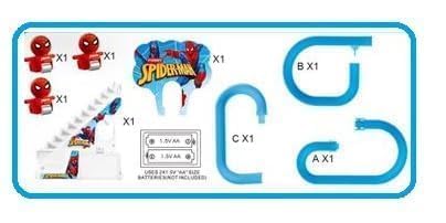 Electric Spider - man Slide Racing Track Set With Lights & Music - Kiddie Land