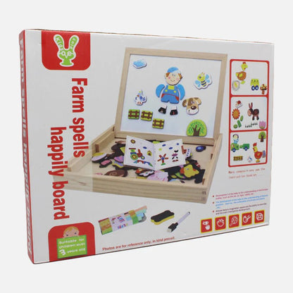 Farm Spells Magnetic Writing & Drawing Board - Kiddie Land