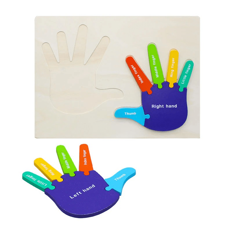 Hand & Foot Cognitive Puzzle Wooden Board - Kiddie Land