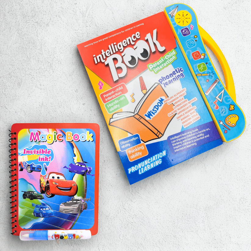 Intelligence Study Book + Free Magic Water Coloring Book - Kiddie Land