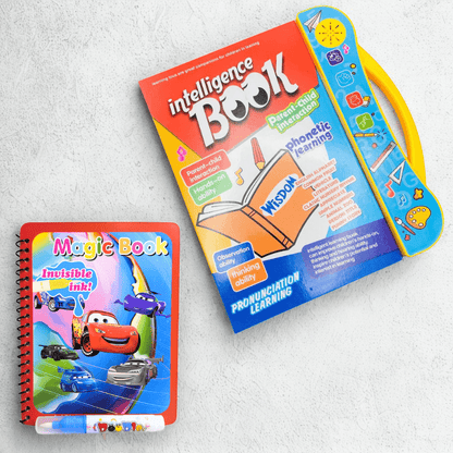 Intelligence Study Book + Free Magic Water Coloring Book - Kiddie Land