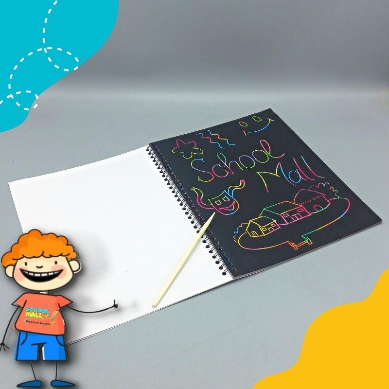 Large Rainbow Scratch Paper Note - Kiddie Land