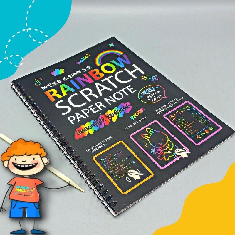 Large Rainbow Scratch Paper Note - Kiddie Land