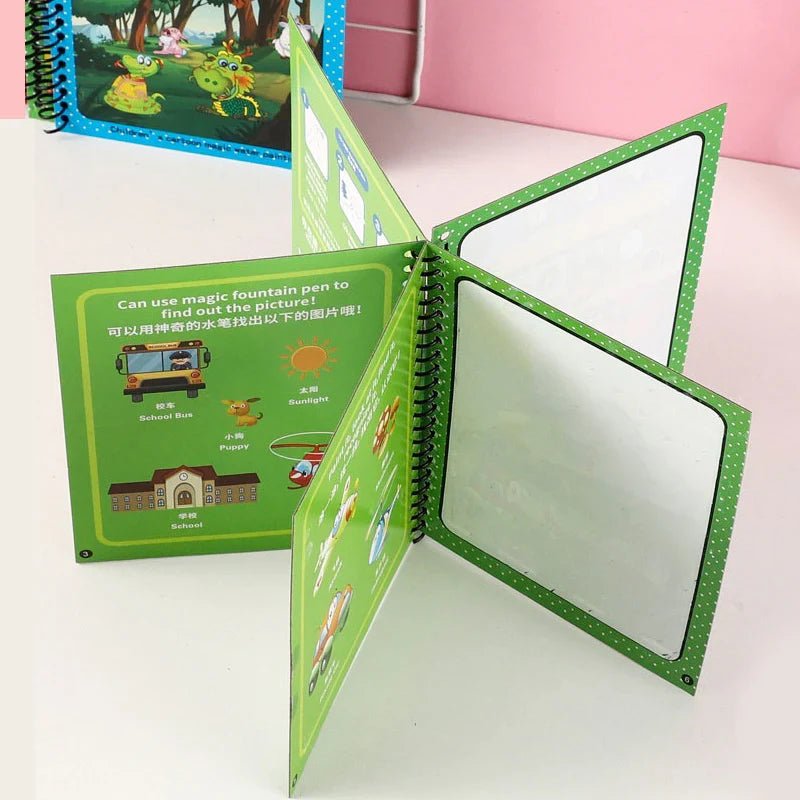 Magic Water Drawing Coloring Book - Kiddie Land