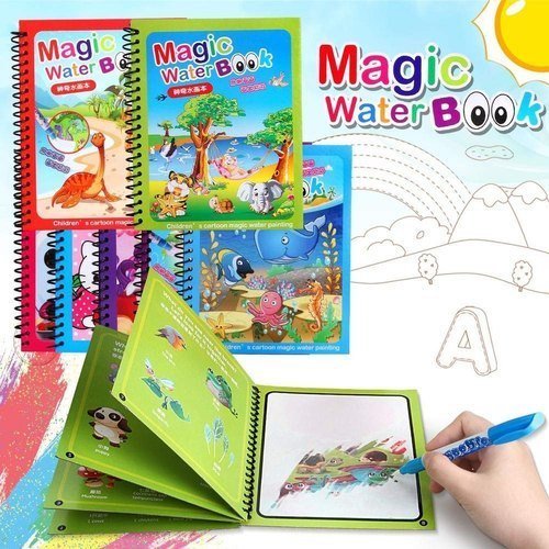 Magic Water Drawing Coloring Book - Kiddie Land