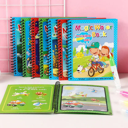 Magic Water Drawing Coloring Book - Kiddie Land