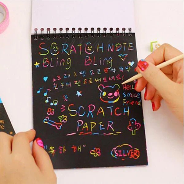 Medium Size Rainbow Scratch Paper Note - Kiddie Land