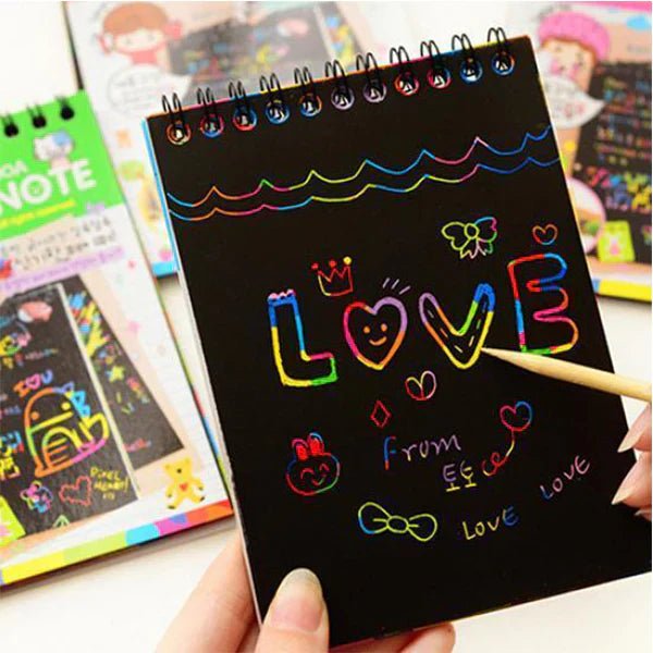 Medium Size Rainbow Scratch Paper Note - Kiddie Land