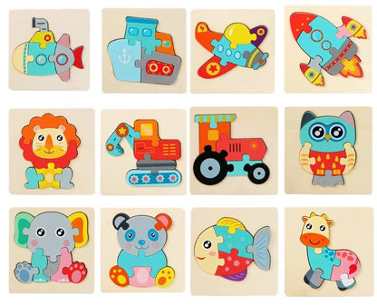 Montessori Wooden Puzzle - Kiddie Land