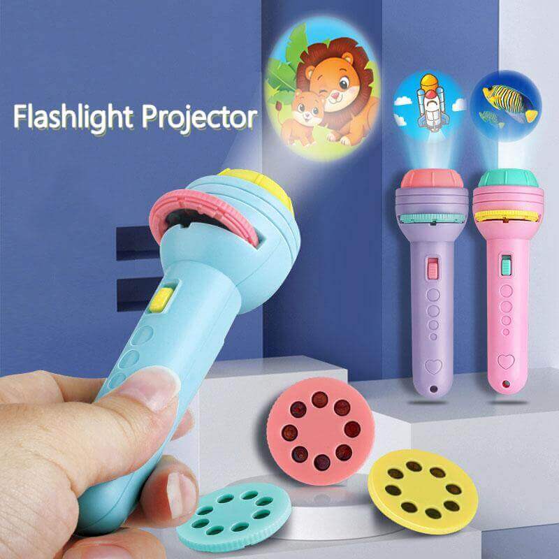 Projection Flashlight for Kids (3 Discs) - Kiddie Land
