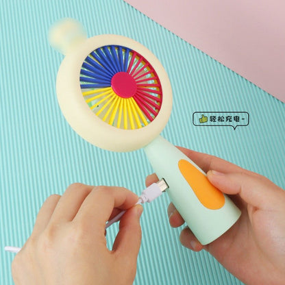 Rechargeable & Portable LED Lighting Mini Fan - Kiddie Land