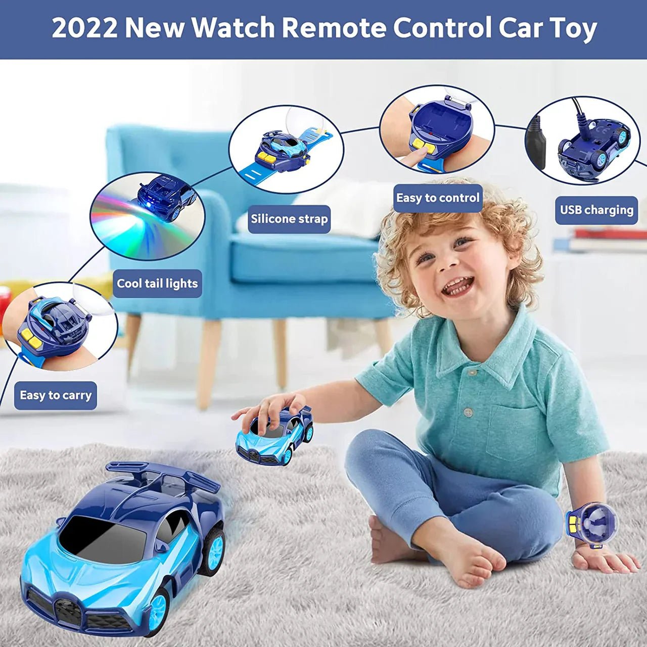 Remote Control Wrist Car Watch - Kiddie Land