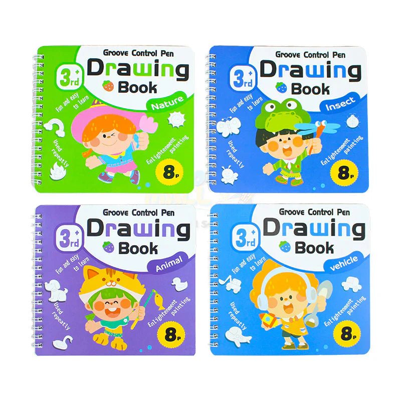 Reusable Groove Control Pen Drawing Books - Kiddie Land