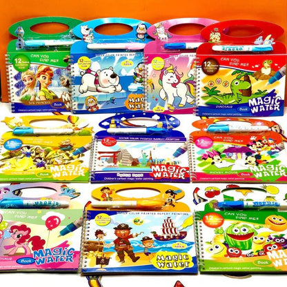 Reusable Water Magic Colouring Books - Kiddie Land